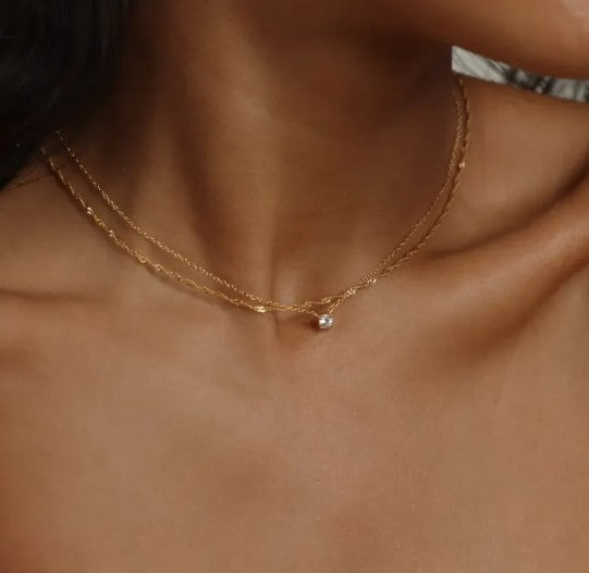 Minimalist Diamond Choker Necklace