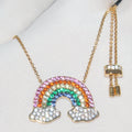 Rainbow Crystal Choker Necklace