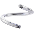 14G Threaded 316l Stainless Steel Spiral Twist Shaft 7/16