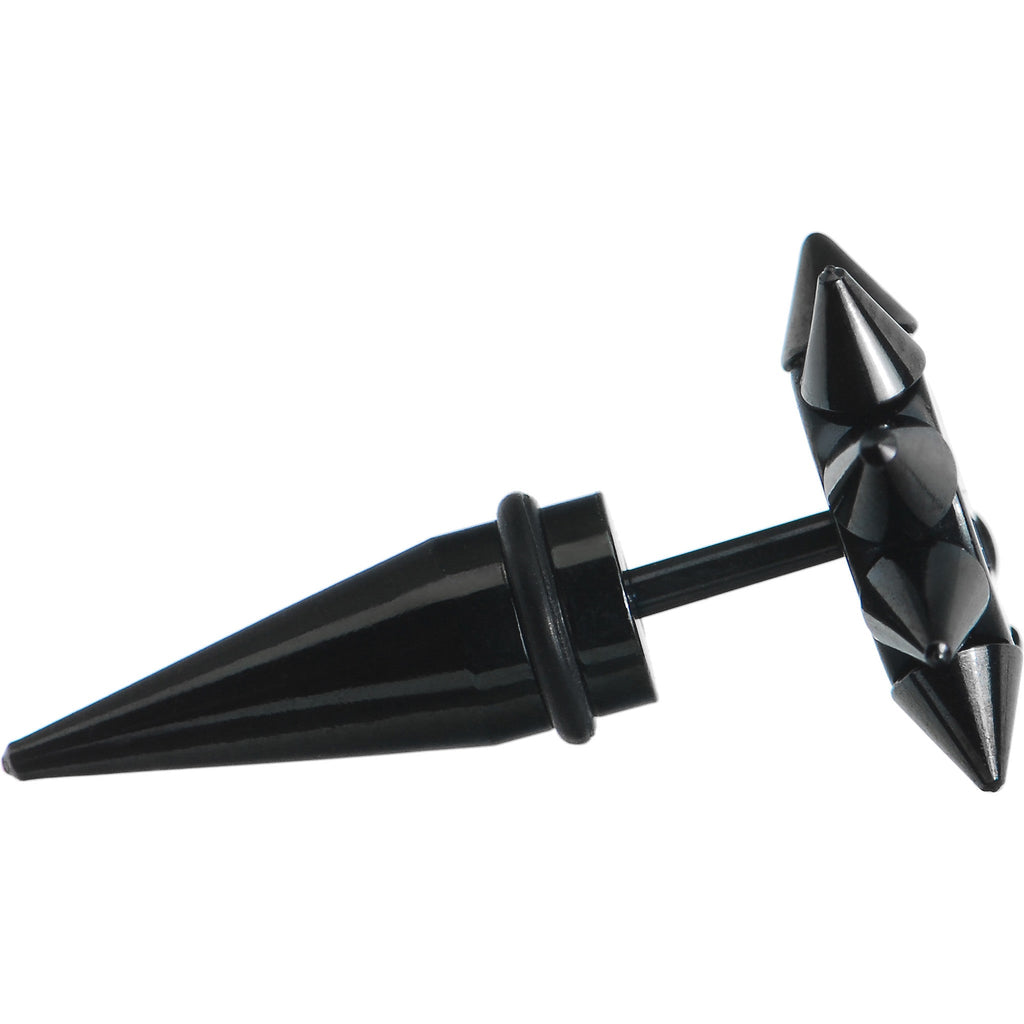 0G Scorpion Spiked Logo Fake Taper Ear Plug