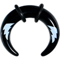 4G Black Acrylic White Lightning Buffalo Taper