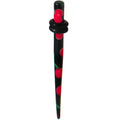 8G Black Acrylic Red Cherry Logo Taper