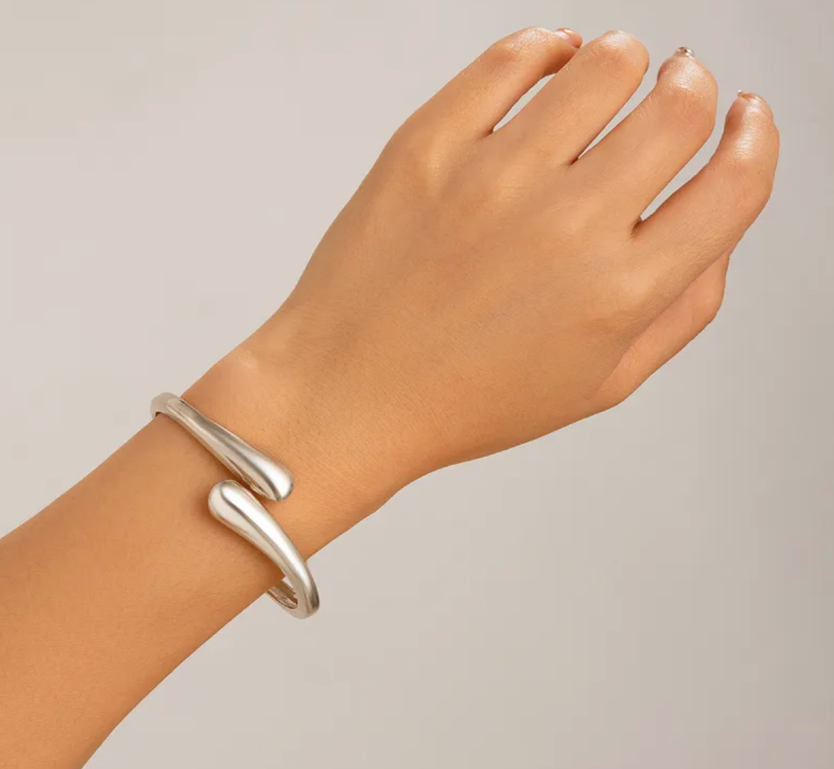 Geometric Metal Choker & Bracelet