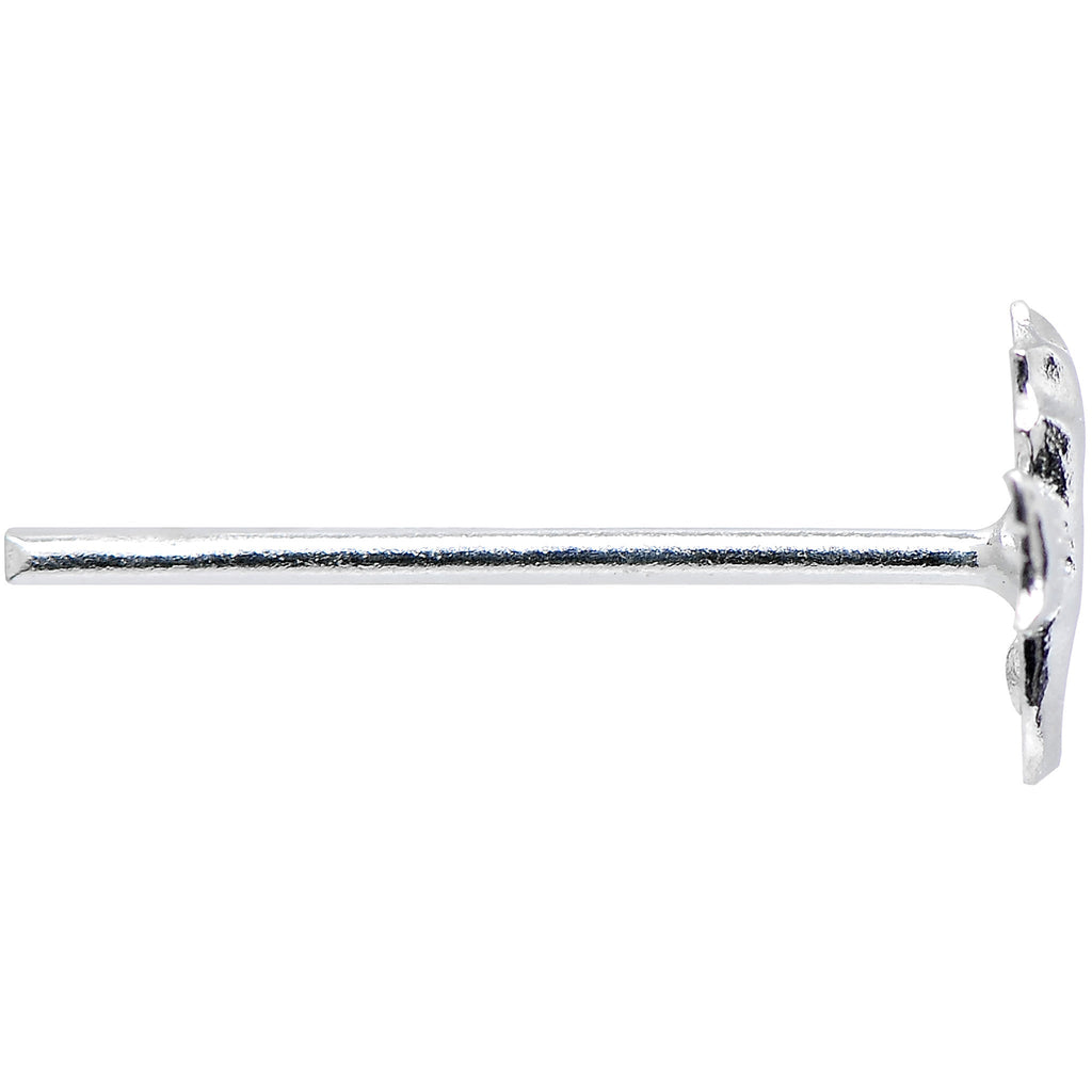925 Sterling Silver 22G Tropical Seahorse Bendable Nose Bone