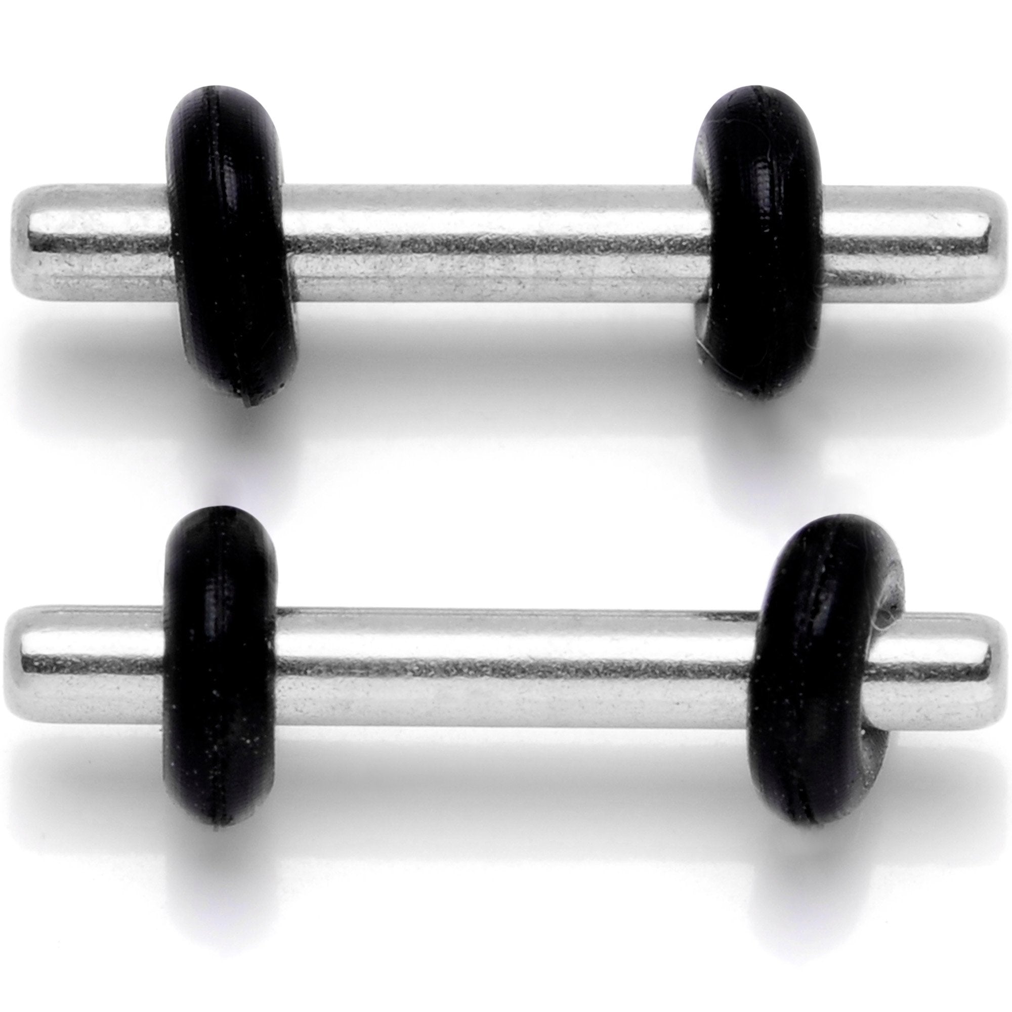 Stainless Steel Micro Straight Plug Set 14G to 8G