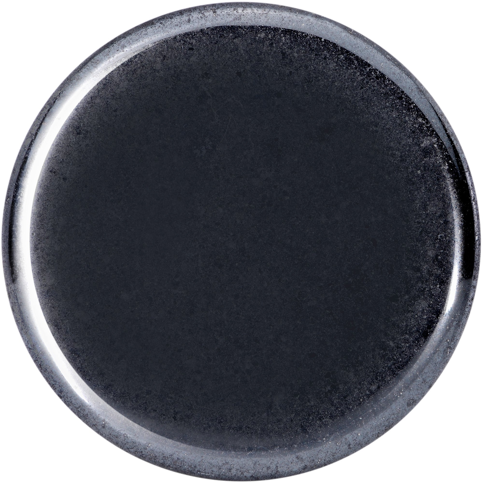 Natural Black Hematite Stone Saddle Plug Set