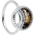20G 5/16 Iridescent Crescent Moon Nose Hoop