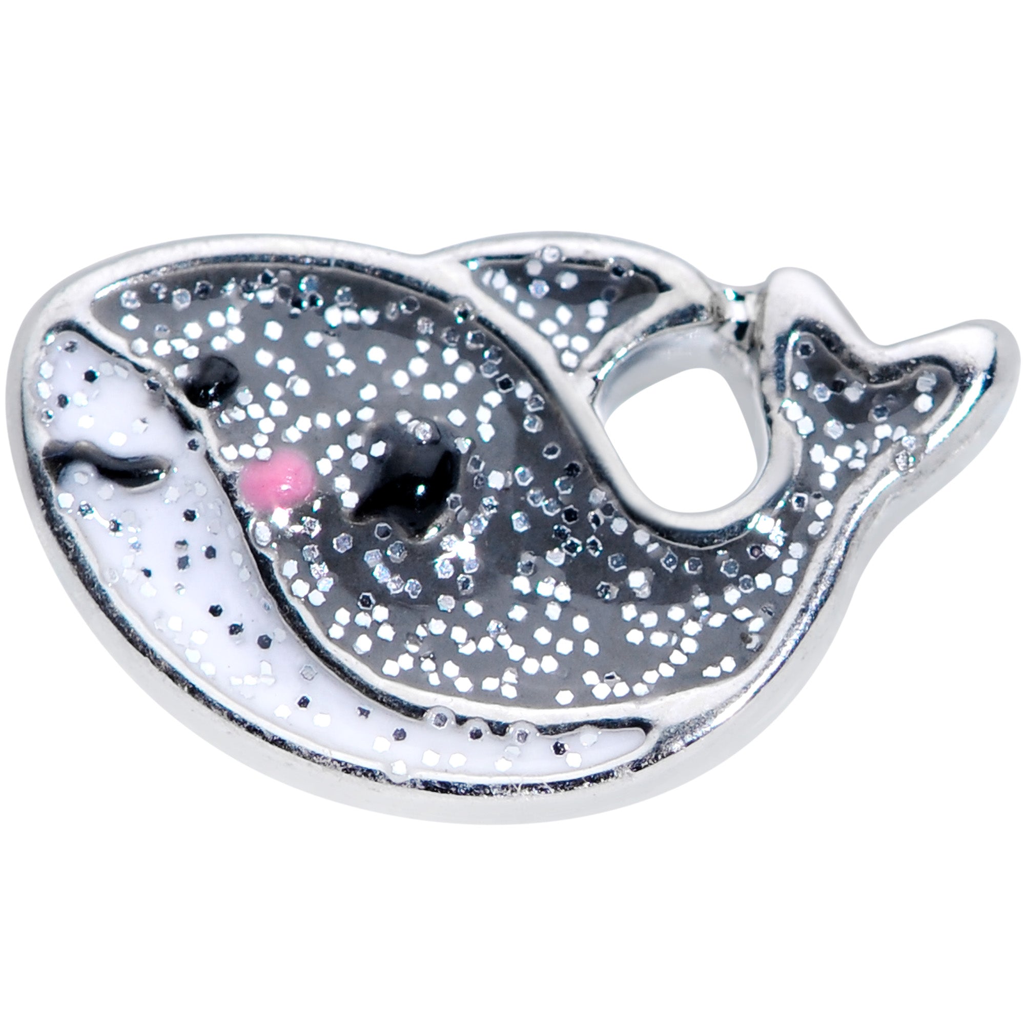 16G 1/4 Sweet Smiling Whale Cartilage Tragus Earring