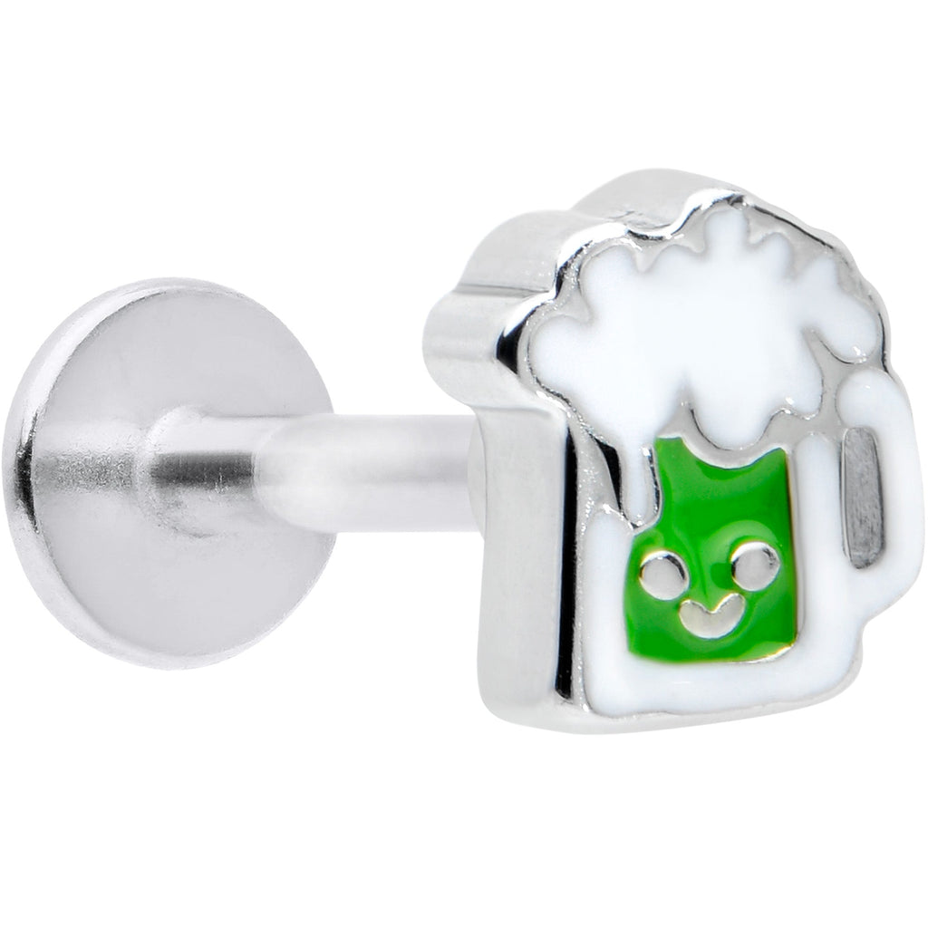 16G 5/16 Sweet Happy Green Beer St Patricks Labret Monroe Tragus