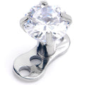 16G 4mm CZ Top 3 Hole Dermal Implant Grade Titanium Anchor Base