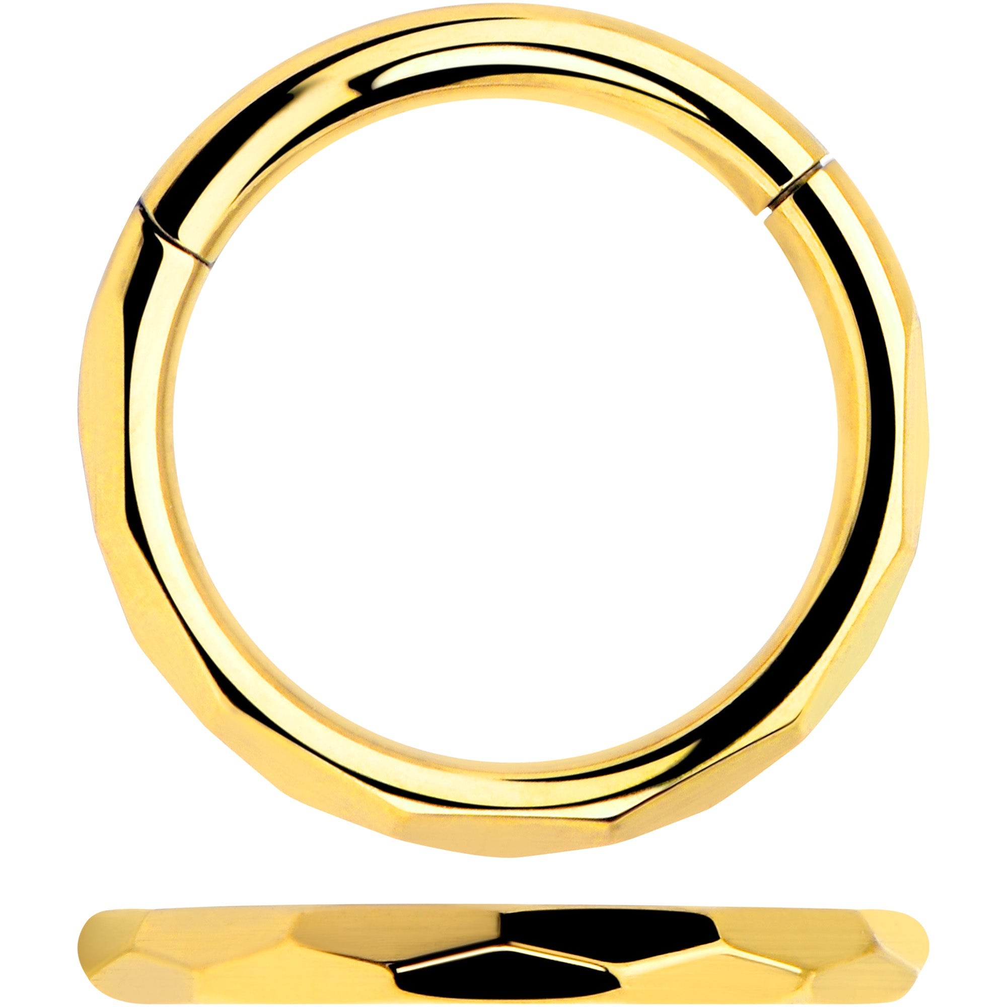 Implant Grade Titanium Hinged Segment Ring - 16G 5/16