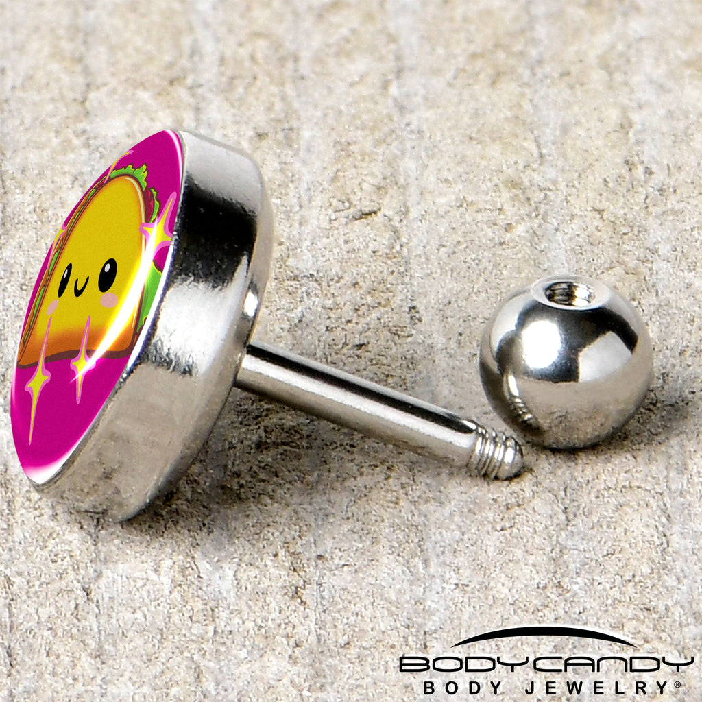 Mexican Fiesta Cute Taco Tragus Cartilage Earring by Onyx O