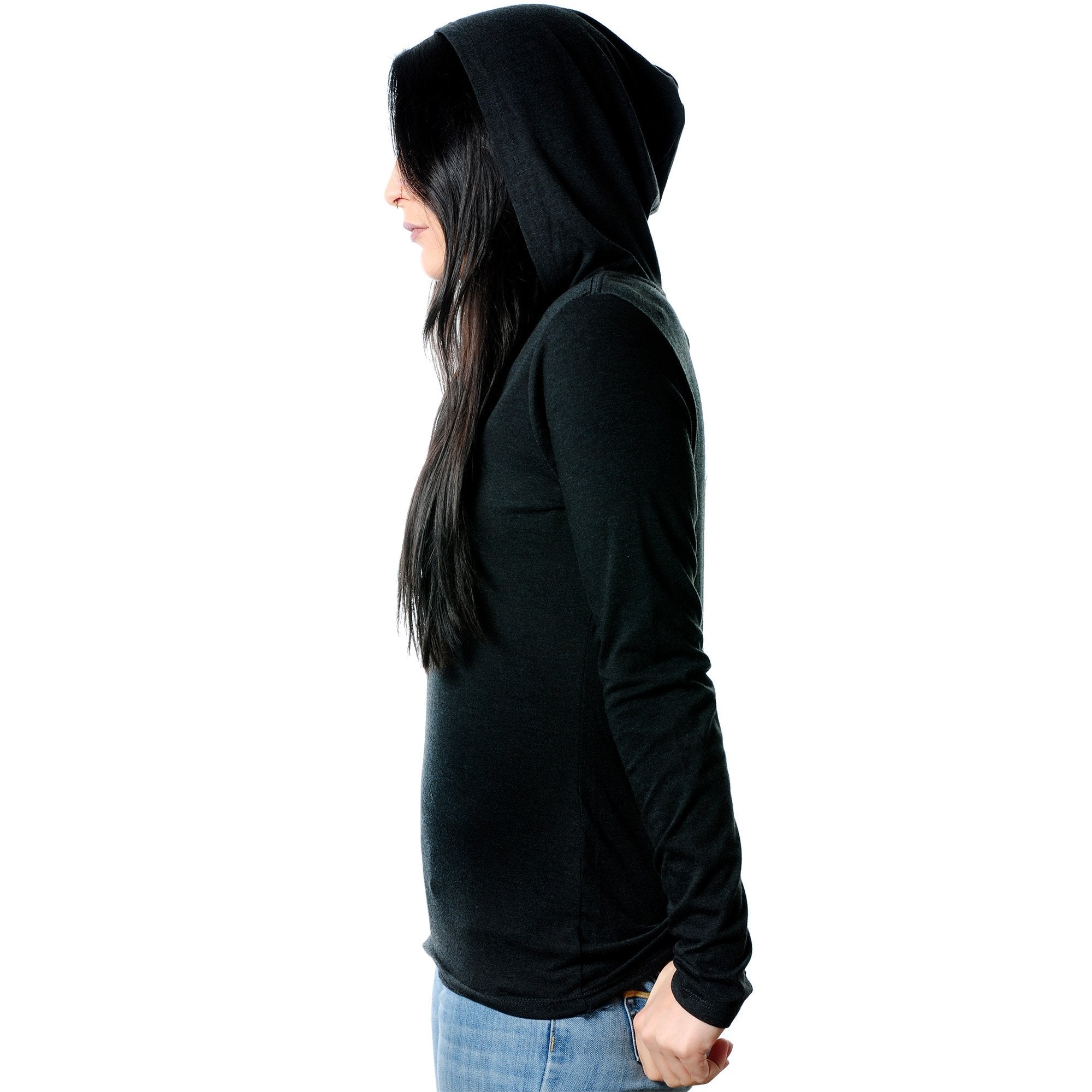 Rook & Conch & Industrial & Tragus & Helix & Daith Tapered Long Sleeve Hoodie