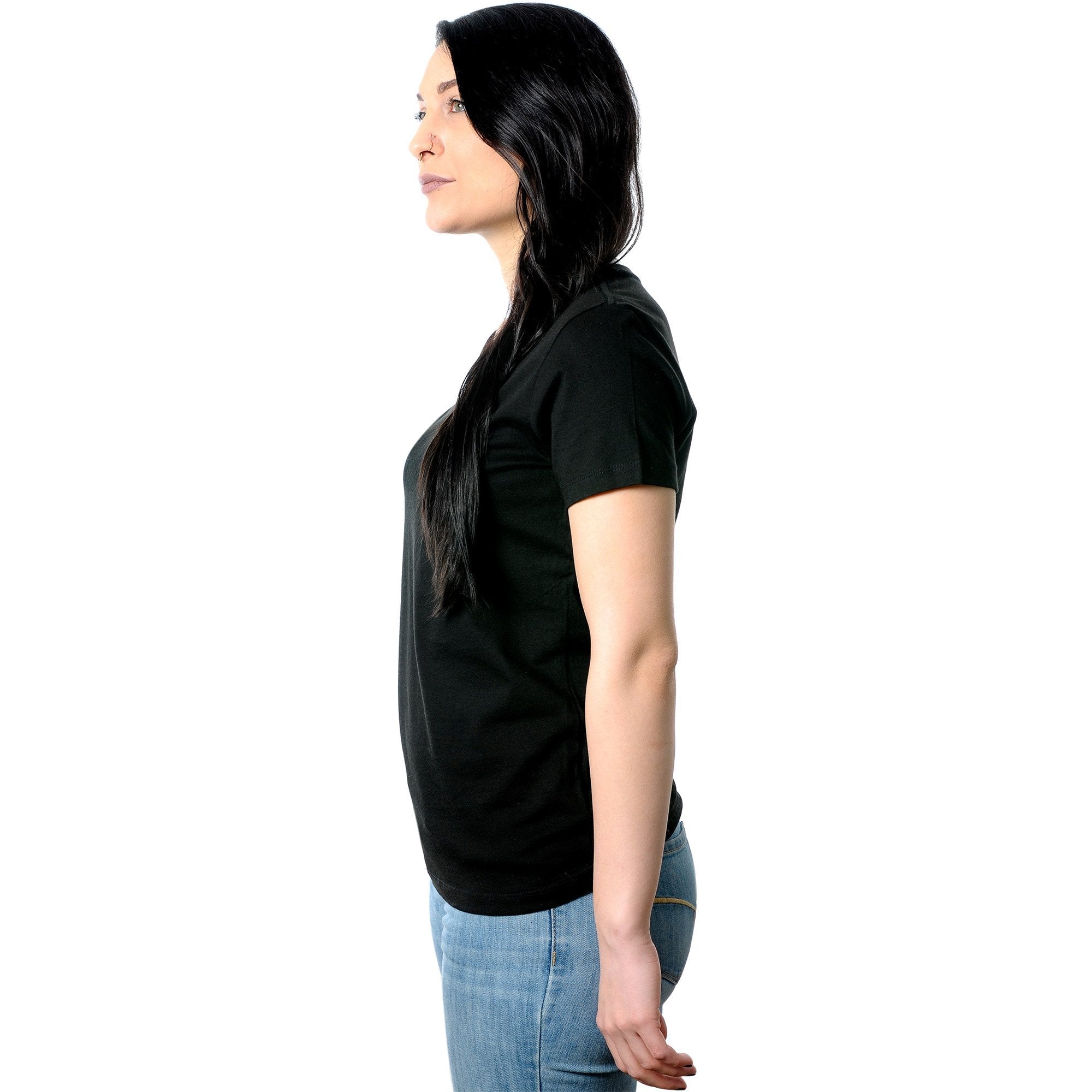 My Piercings Are My Story Black Tapered V-Neck Tee Shirt