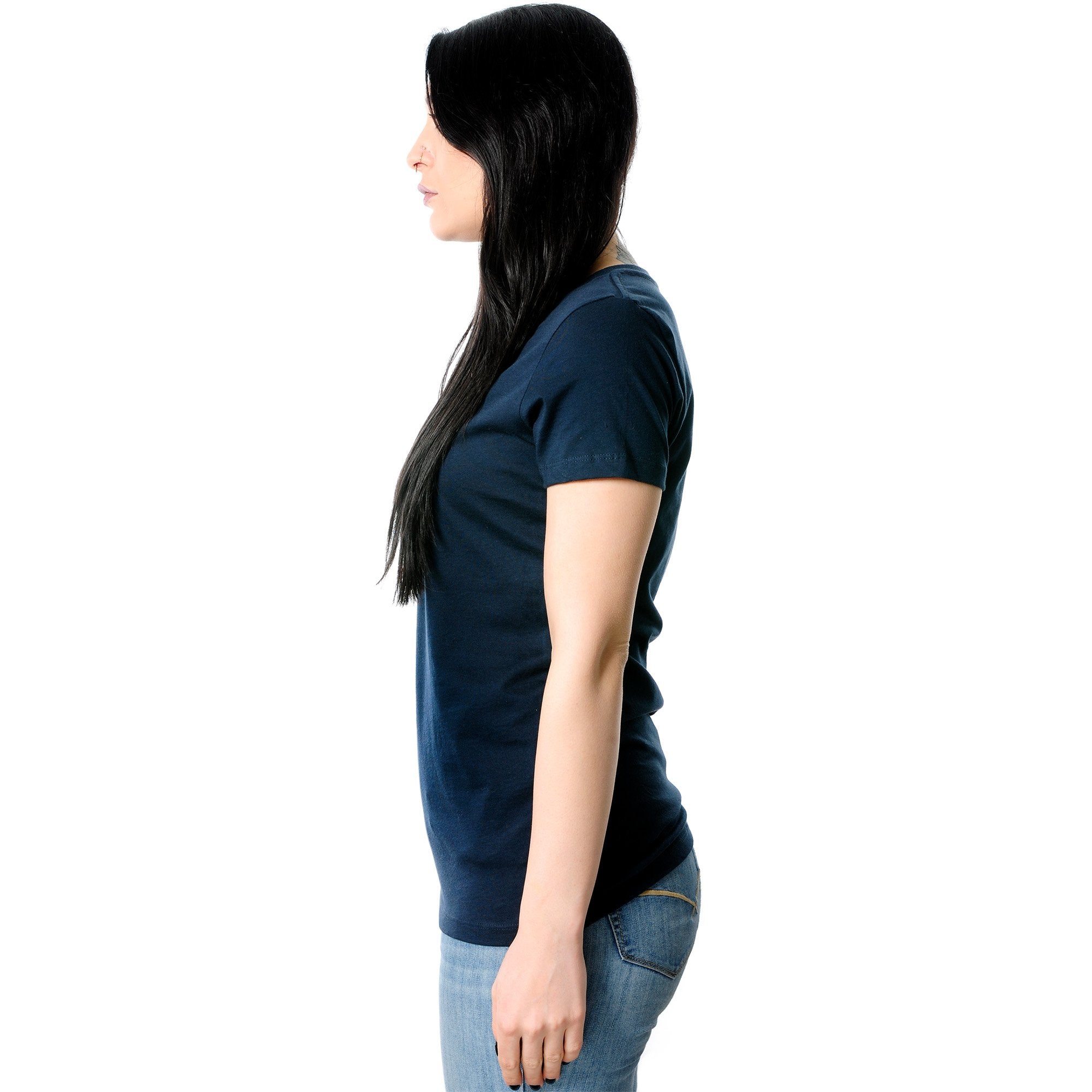 My Body is a Temple... So I Decorated Black Tapered V-Neck Tee Shirt