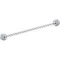 Clear Gem Cluster Seriously Twisted Industrial Barbell Earring 38mm