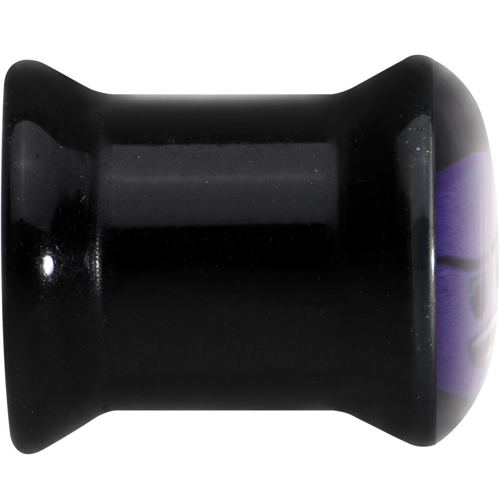 0G Licensed Purple Devil emoji Acrylic Double Flare Plug Set