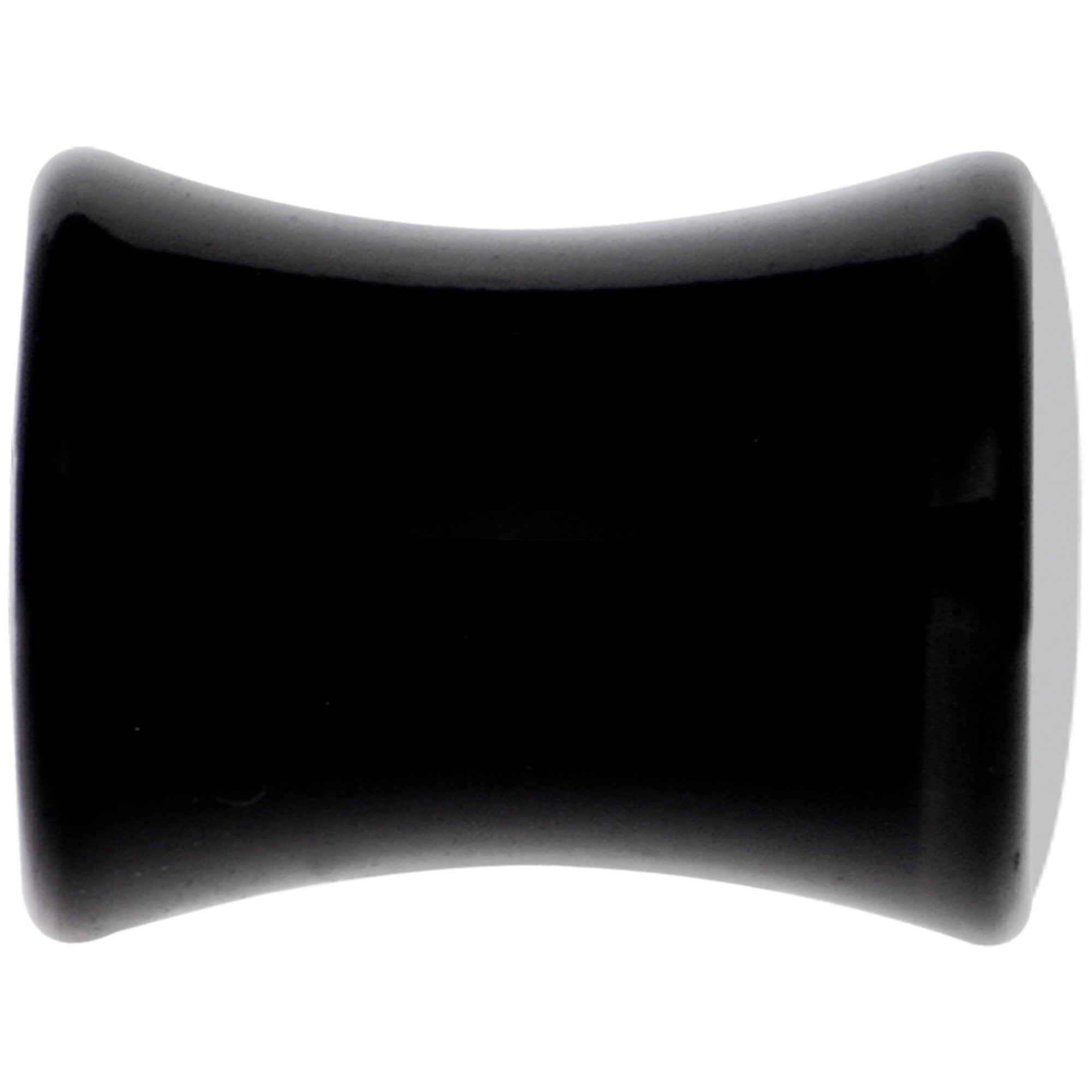 Black Acrylic Pink Black Skull Saddle Plug Set 2G