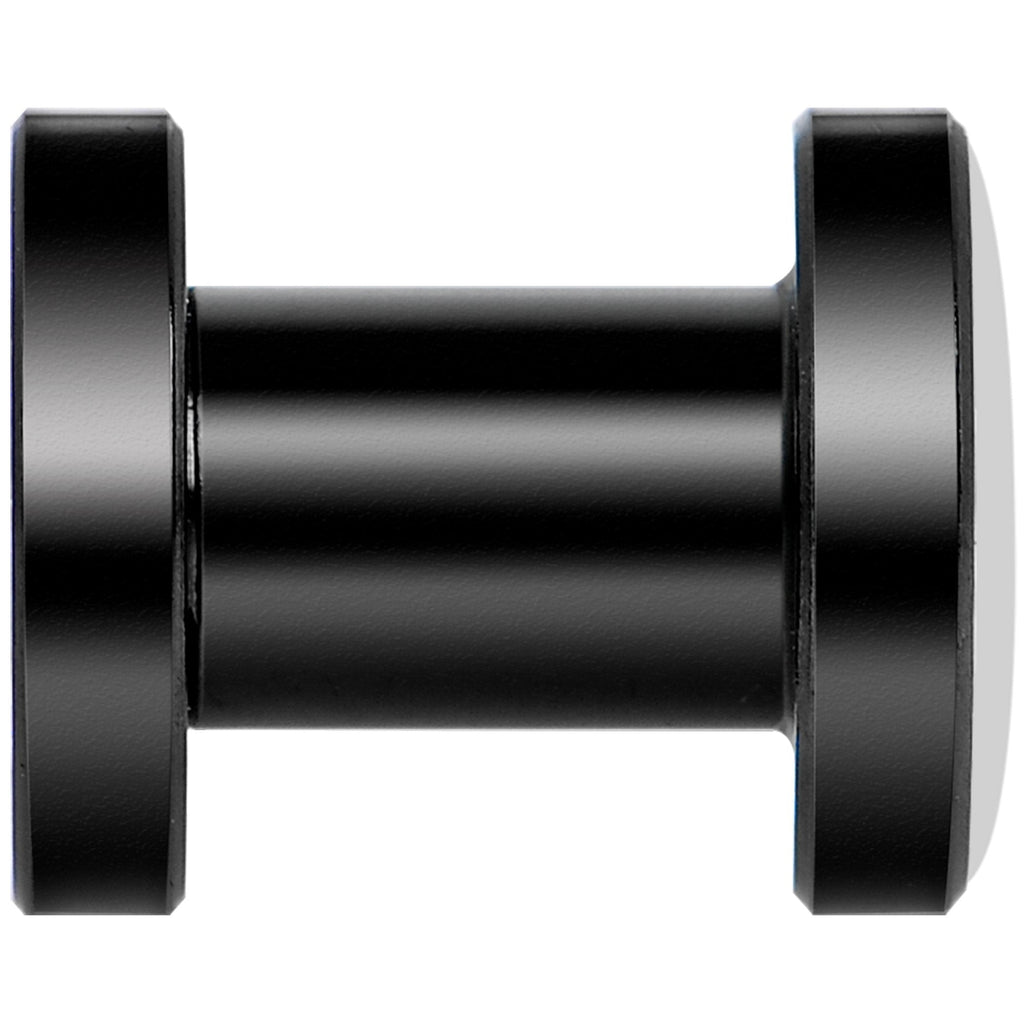 Man Woman Floral Silhouette Black Anodized Screw Fit Plug Set 4G
