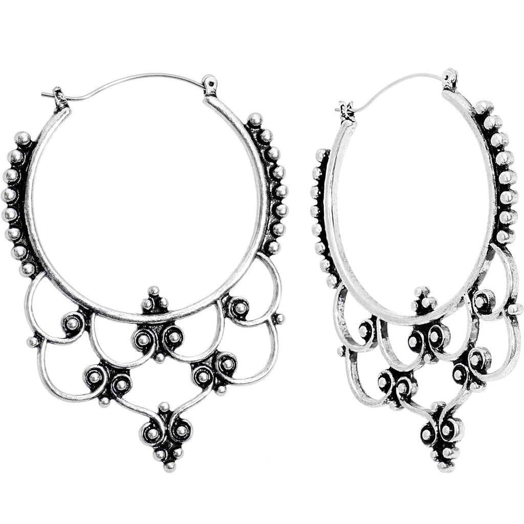 Victorian Decorative Twist Tunnel Plug Earrings
