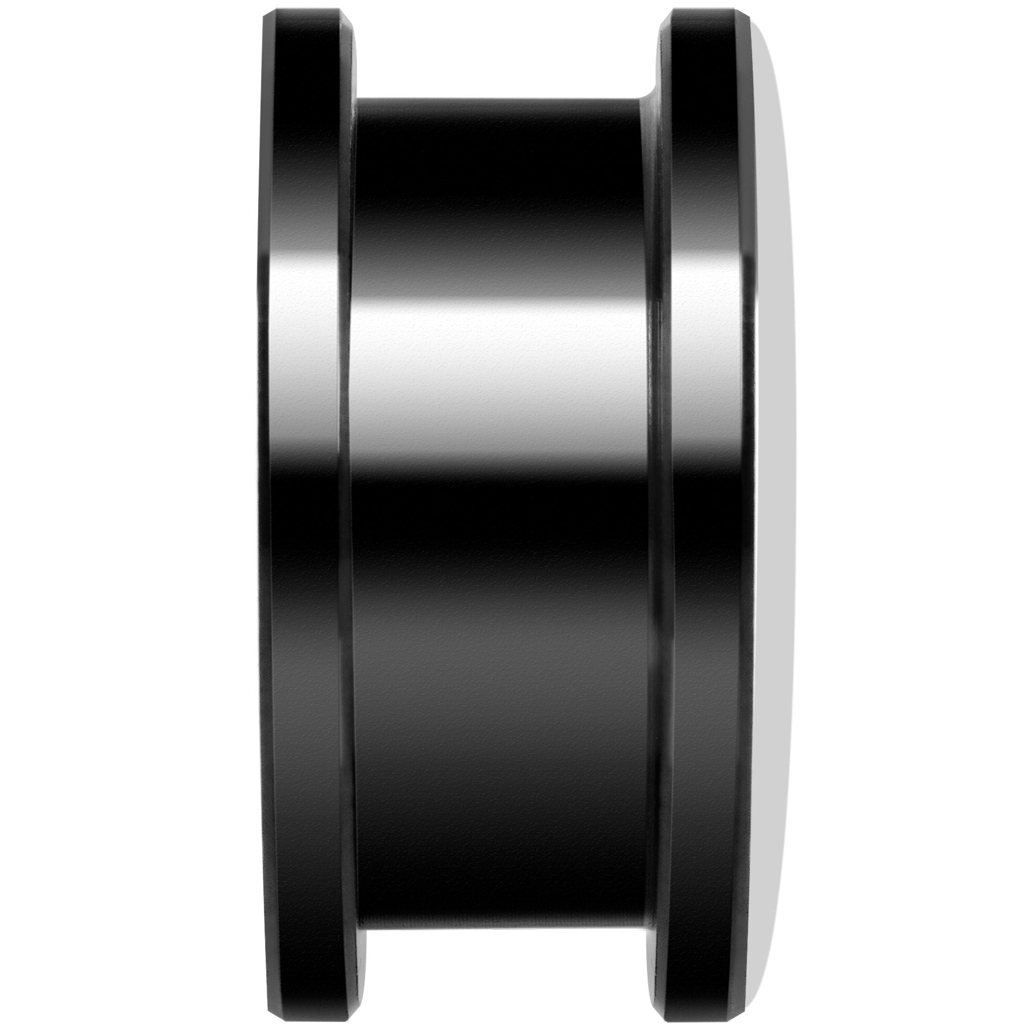 Black White Tiger Eyes Black Anodized Screw Fit Plug Set 18mm