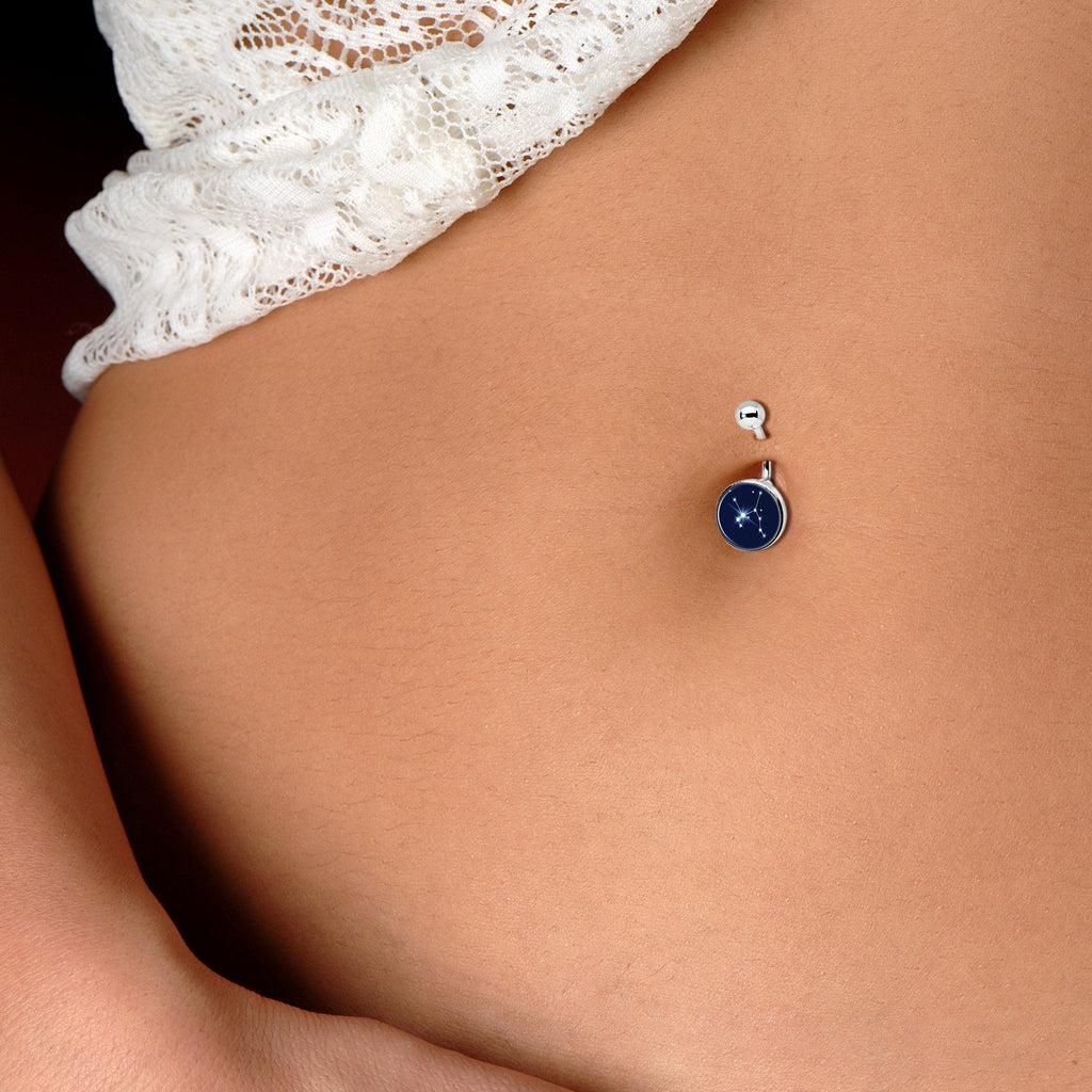 Zodiac Constellation Sagittarius Belly Ring