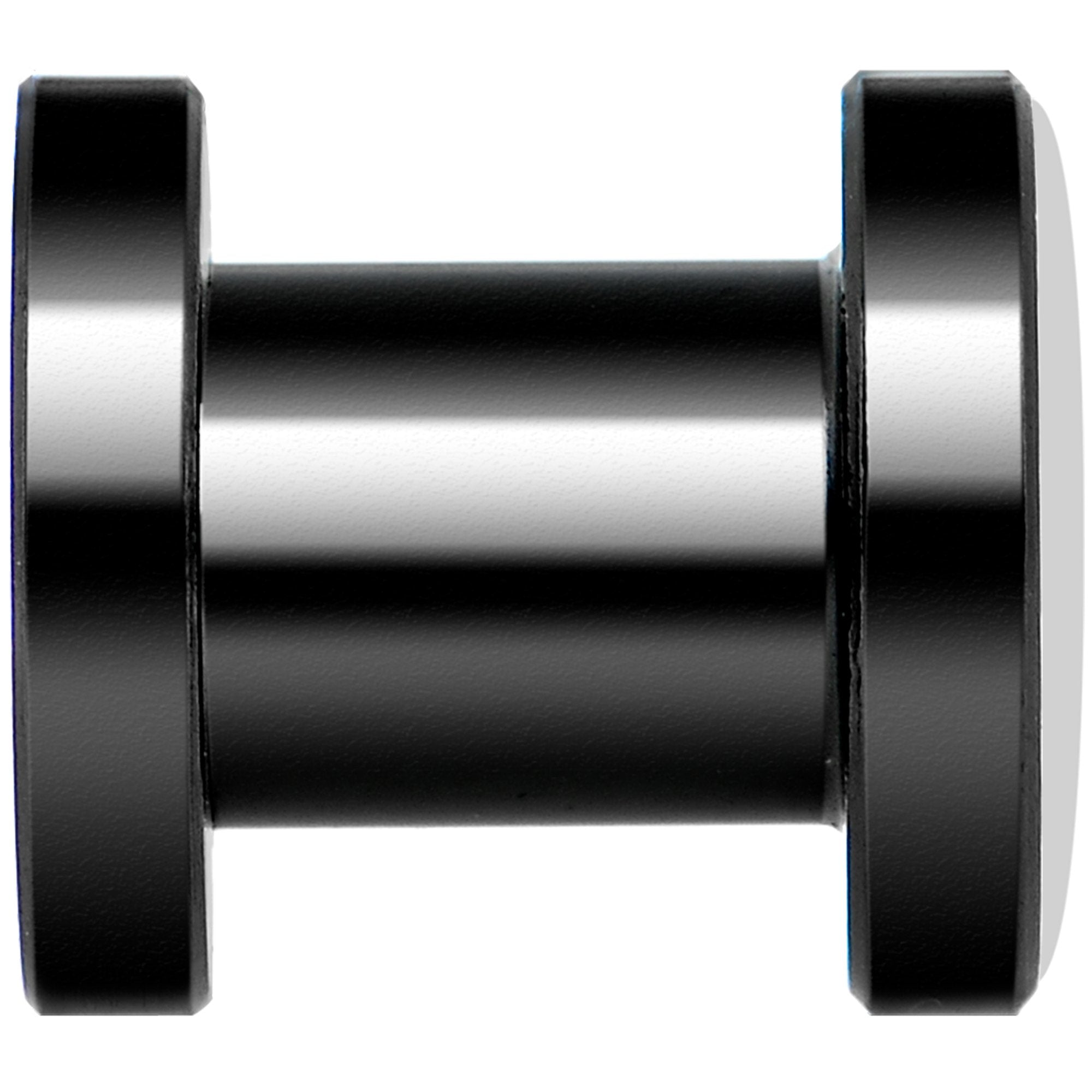Pink Grenade Black Anodized Screw Fit Plug Set 2G